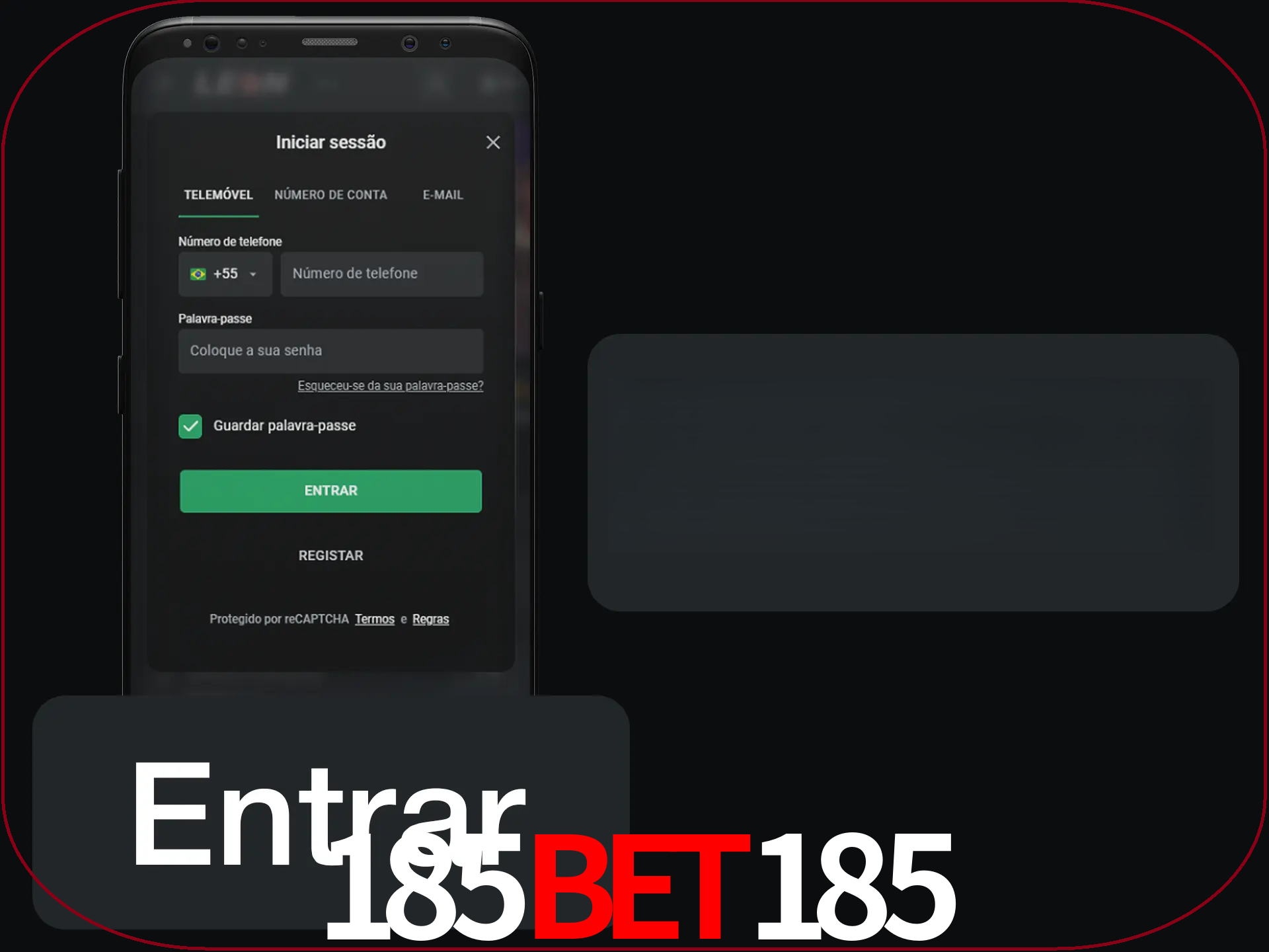 Faça o login para começar a apostar e jogar no cassino.